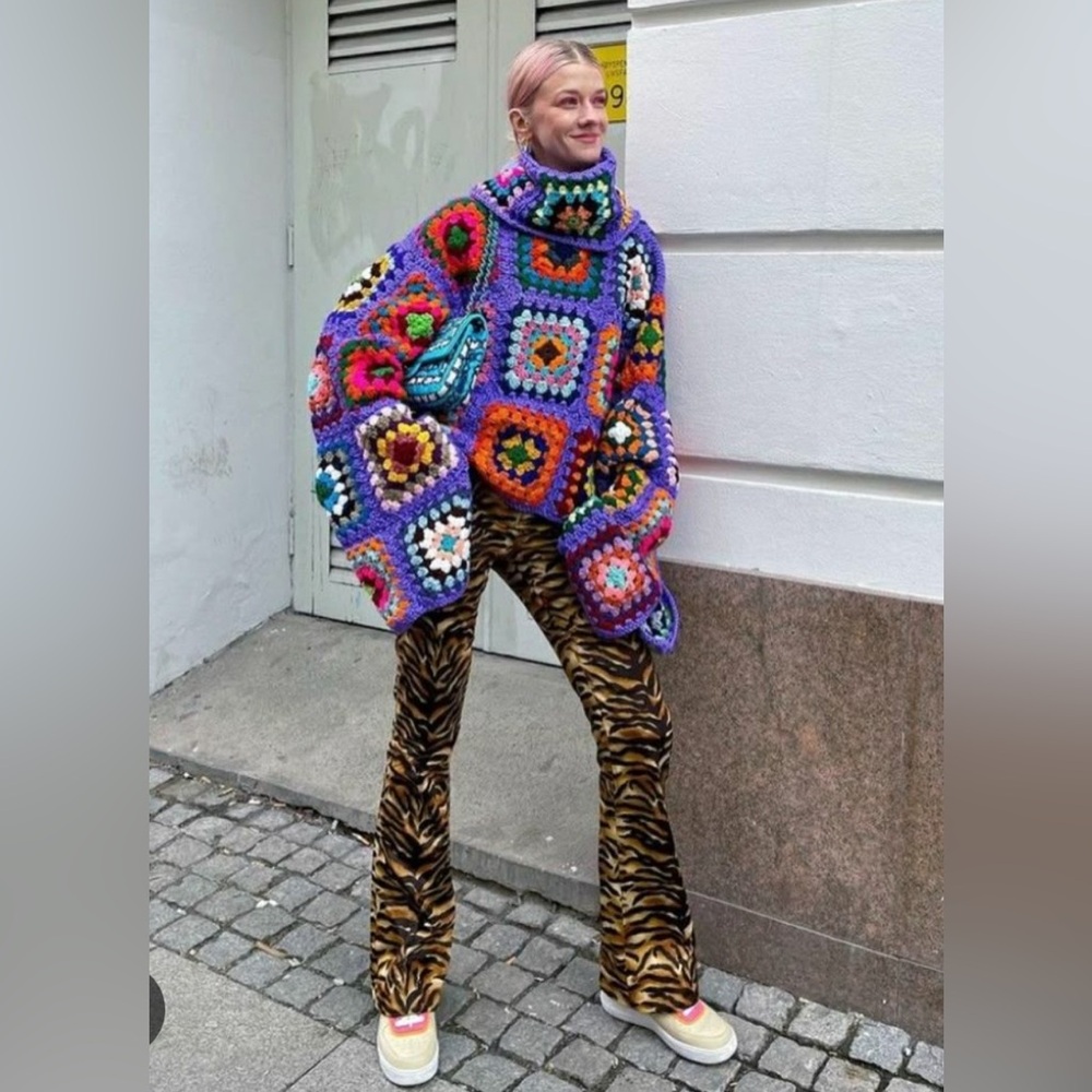 NWT Mochi Hand Crochet Sweater